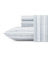 Фото #4 товара Beaux Stripe Cotton Percale 4-Piece Sheet Set, King