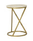 Фото #1 товара Round Accent Table with Marble Top