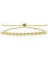 ფოტო #1 პროდუქტის Cubic Zirconia XO Bolo Bracelet, Created for Macy's