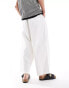 Фото #3 товара ASOS DESIGN oversized balloon trouser with elasticated waist in ecru