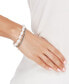ფოტო #2 პროდუქტის Cultured Freshwater Baroque Pearl (9-10mm) Layered Chain Bracelet in Sterling Silver