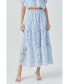 Women's Sequins Lace Maxi Skirt