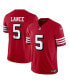 ფოტო #1 პროდუქტის Men's Trey Lance Scarlet San Francisco 49ers Vapor F.U.S.E. Limited Jersey