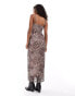 Miss Selfridge Petite leopard print maxi dress Kleines Muster, 36 - фото #3