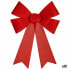 Бант Новогоднее украшение Красный PVC 32 x 41 x 6 cm (12 штук)