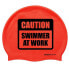 BUDDYSWIM Caution Swimmer At Work Silicone Swimming Cap