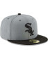 Фото #3 товара Men's Gray, Black Chicago White Sox Two-Tone 59FIFTY Fitted Hat