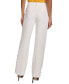 ფოტო #2 პროდუქტის Women's Button-Hem Wide-Leg Pants