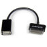 Фото #1 товара StarTech.com USB OTG Adapter Cable for Samsung Galaxy Tab - Black - Samsung 30p - USB A - 0.1524 m - Male - Female
