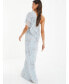 Фото #2 товара Women's One-Shoulder Embellished Evening Dress