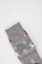Фото #1 товара Носки женские DeFacto Колготки с шелкографией"Новый год"