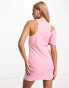 Фото #2 товара Calvin Klein Jeans cutout mini dress in pink - exclusive to ASOS