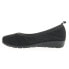 Propet Yen Wedge Ballet Flat Womens Black Flats Casual WCX074MBLK