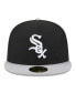 Men's Black/Gray Chicago White Sox Multi Logo 59FIFTY Fitted Hat