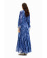 ფოტო #4 პროდუქტის Women's Long tie dress