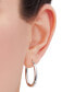 ფოტო #2 პროდუქტის Oval Medium Tube Hoop Earrings 45mm, Created for Macy's