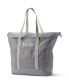 Фото #1 товара Extra Large Solid Color 5 Pocket Zip Top Long Handle Canvas Tote Bag