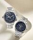 ფოტო #2 პროდუქტის Men's Swiss Automatic Master Stainless Steel Bracelet Watch 40mm