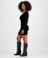 Women's Square-Neck Bodycon Sweater Dress, Created for Macy's