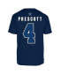 Фото #2 товара Men's Dak Prescott Navy Dallas Cowboys Name and Number T-shirt