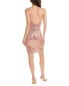 Фото #2 товара Liv Foster Beaded Mini Dress Women's Pink 12