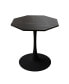 Фото #1 товара Modern Marble Coffee Table, Octagonal, Metal Base