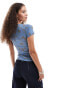 Фото #3 товара Basic Pleasure Mode ouch shrunken t-shirt in blue