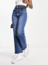 Фото #3 товара Levi's ribcage straight leg ankle jeans in mid wash