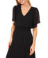 ფოტო #7 პროდუქტის Women's Smocked Waist Flutter Sleeve Dress