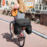 Pojemna torba rowerowa 60 l na bagażnik + osłona przeciwdeszczowa czarna