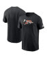 Men's Black Cincinnati Bengals Rewind Logo Essential T-Shirt