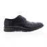 Фото #1 товара Zanzara Helston Mens Black Oxfords & Lace Ups Wingtip & Brogue Shoes 11