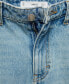 ფოტო #3 პროდუქტის Women's Frayed Hem Detail Denim Skirt