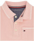 ფოტო #3 პროდუქტის Toddler Boys Pink Pique Polo Shirt Prewashed Oxford Shorts