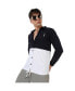 Фото #3 товара Рубашка Campus Sutra мужская синяя с контрастной белой панелью