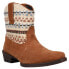 Фото #2 товара Roper Dusty Snip Toe Cowboy Booties Womens Brown Casual Boots 09-021-0191-3388