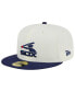 Бейсболка сырого цвета New Era Chicago White Sox Retro 59FIFTY для мужчин Stone, Navy, 8 - фото #4