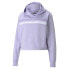 Фото #3 товара Puma Amplified Cropped Pullover Hoodie Plus Womens Purple Casual Outerwear 58933