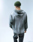 Фото #6 товара ASOS DESIGN oversized zip through hoodie in washed grey