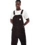 Levi's Workwear straight fit cord dungaree jeans in brown