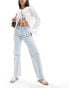 Фото #1 товара Abercrombie & Fitch 90s relaxed high rise jean in light blue wash