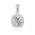 Sparkling silver pendant with zircons AGH765 silver, clear - фото #1