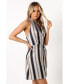 Фото #6 товара Women's Silvio Halterneck Wrap Mini Dress