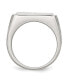 ფოტო #2 პროდუქტის Stainless Steel Cubic Zirconia Cross Band Ring