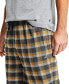 ფოტო #3 პროდუქტის Men's 2-Pc. Classic-Fit Solid T-Shirt & Plaid Flannel Pajama Pants Set