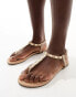 French Connection barely there flat sandals in taupe