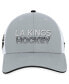 Фото #3 товара Men's Gray Los Angeles Kings Authentic Pro Rink Trucker Adjustable Hat