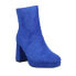 Фото #2 товара Corkys Slug Bug Round Toe Platform Booties Womens Blue Dress Boots 80-0047-423
