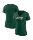 Фото #2 товара Women's Green Oakland Athletics One and Only V-Neck T-shirt