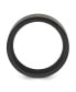 Фото #3 товара Stainless Steel Black IP-plated Inlay Band Ring